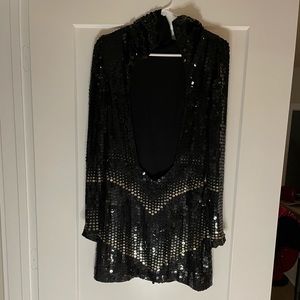 Gucci sequin black & gold dress size 42. US size 6.